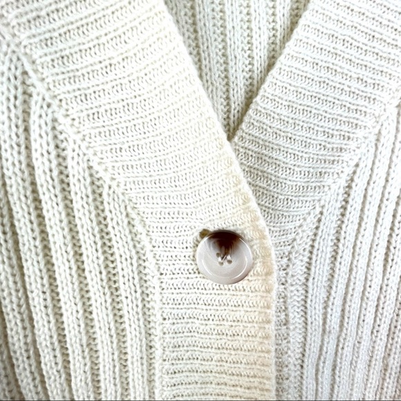 Nasty Gal Collection The Lap Of Luxury Cream Chunky Knit Loungewear Sweater Sz M - Picture 7 of 9